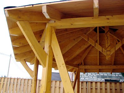 Строительство деревянной ротонды